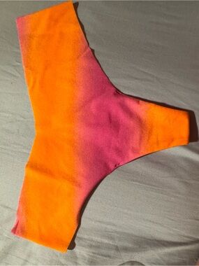 Victoria's Secret Pink to Orange Ombre Seamless Thong